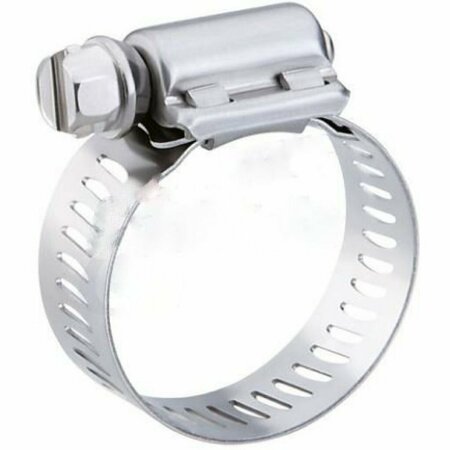 AMERICAN IMAGINATIONS 1 in. Stainless Steel Round Silver Hose Clamp AI-38929